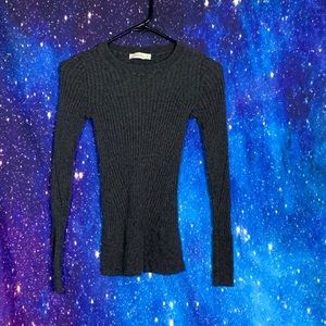 Abercrombie & Fitch- Gray Ribbed Sweater size xs